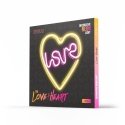 Neon LED Light LOVE HEART violetinė baltas NNE02 Neolia