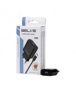 Ładowarka sieciowa 25W GaN USB-C + kabel USB-C, czarna