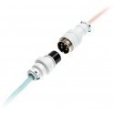 Ducky Premicord Cotton Candy Coiled Cable, USB Type C to Type A - 1.8m Ducky Premicord Cotton Candy Coiled Cable, USB Type C to Type A - 1.8m