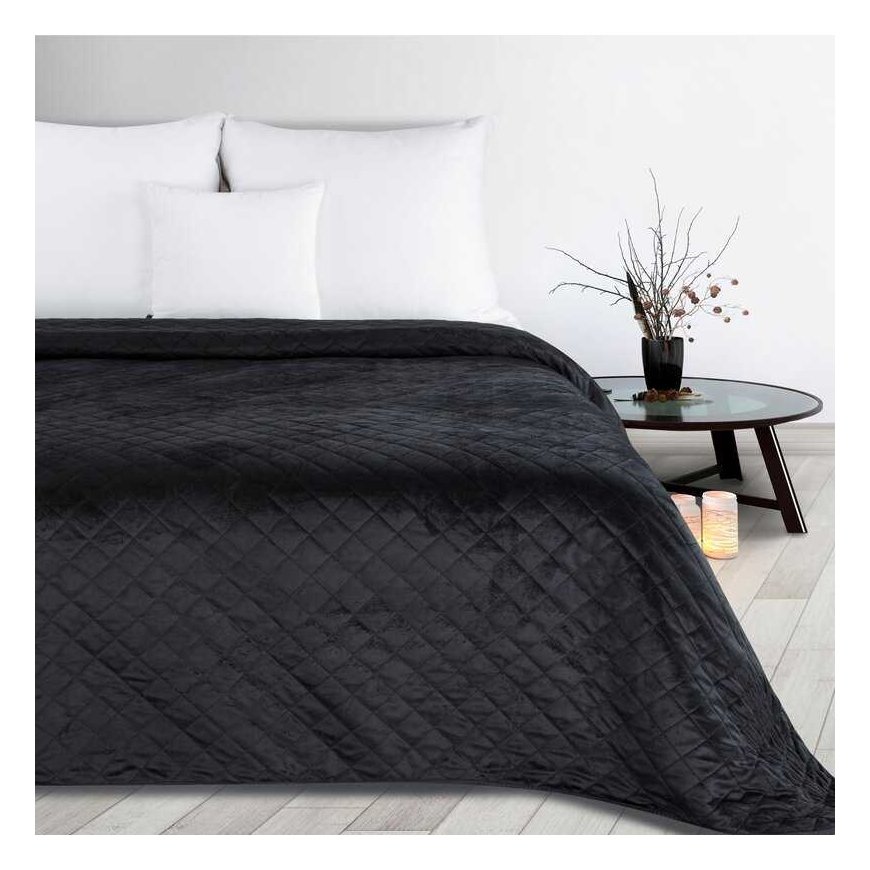 Eurofirany D91/N/LUIZ/5/CZA 70X160 Black Bedspread