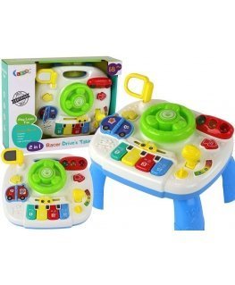 Lean Educational interactive table 2in1 board for small children Steering wheel