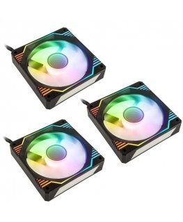 Kolink Umbra X 120mm ARGB High Performance PWM Fan Triple Pack - Black