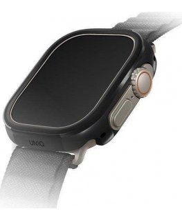 Uniq Valencia Apple Watch Ultra 49mm dėklas. juoda/vidurnakčio juoda