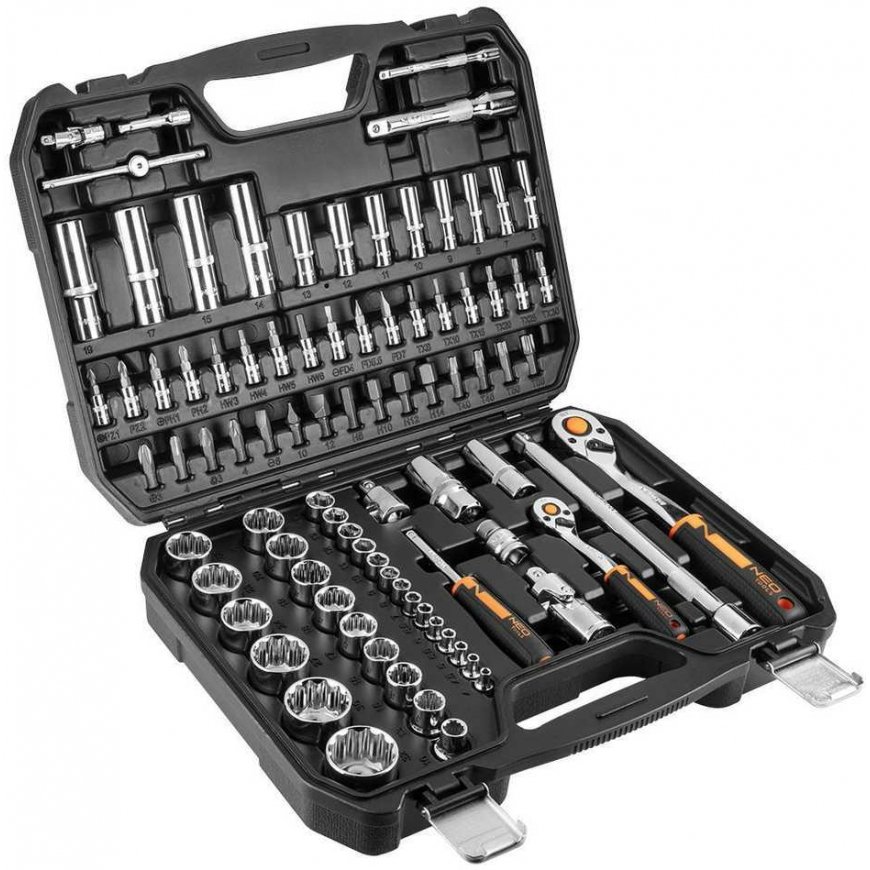 Neo Socket wrenches 1/4", 1/2", set