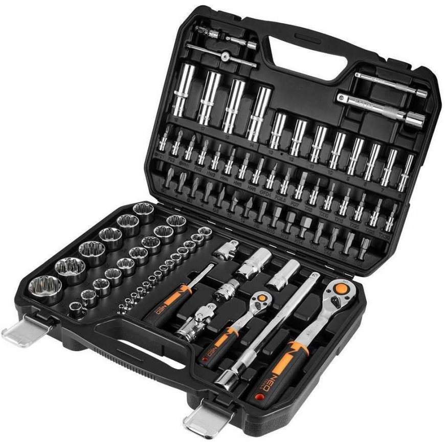 Neo Socket wrenches 1/4", 1/2", set 86, CrV – 3