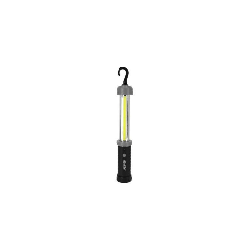 Mega Dirbtuvių žibintuvėlis, 3w, burbuolė, įkraunama baterija, usb-c, 600lm, magnetas