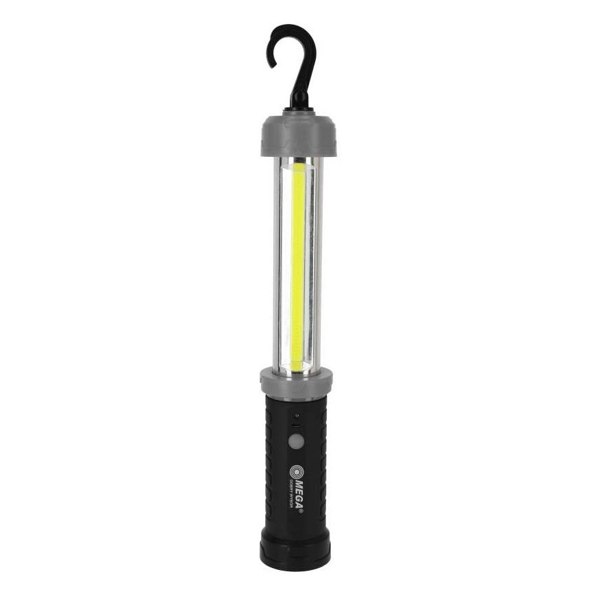 Mega Workshop flashlight, 3w, cob, rechargeable battery, usb-c, 600lm, magnet – 2