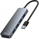 4in1 Hub Baseus UltraJoy Lite USB-A to USB 3.0 15cm (pilkas) 4in1 Hub Baseus UltraJoy Lite USB-A to USB 3.0 15cm (pilkas)