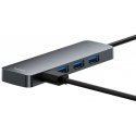 4in1 Hub Baseus UltraJoy Lite USB-A to USB 3.0 15cm (grey) 4in1 Hub Baseus UltraJoy Lite USB-A to USB 3.0 15cm (grey)