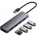4in1 Hub Baseus UltraJoy Lite USB-A to USB 3.0 15cm (grey) 4in1 Hub Baseus UltraJoy Lite USB-A to USB 3.0 15cm (grey)
