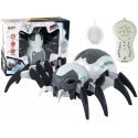 Lean Large Remote Controlled RC Spider, Battery Powered, White and Grey Lean Large Remote Controlled RC Spider, Battery Powered, White and Grey