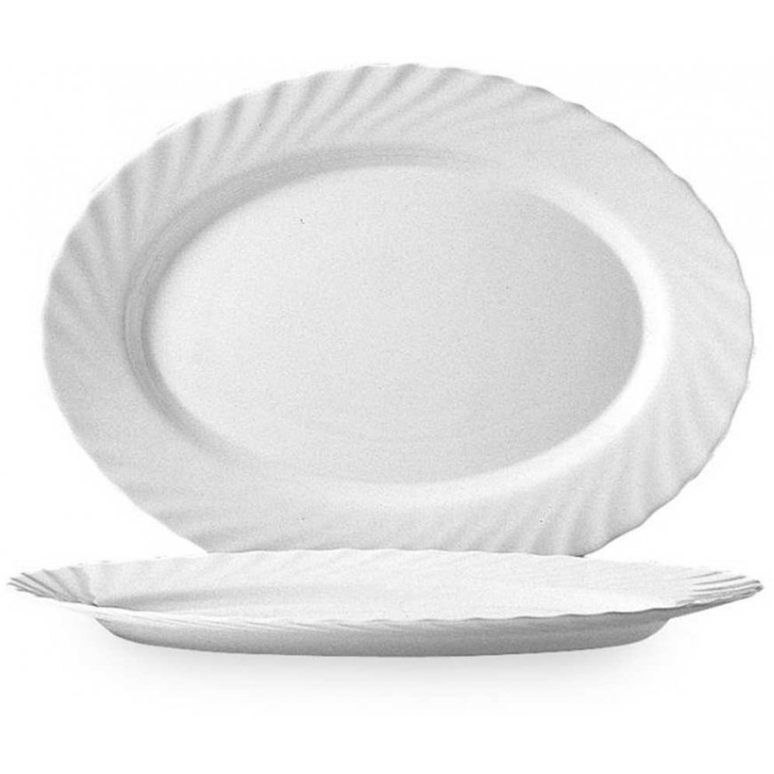Arcoroc TRIANON ovali lėkštė 290x214x22mm 4 vnt. rinkinys - Arcoroc D6891