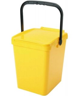 Sartori Ambiente Basket container for sorting garbage and waste - yellow Urba 21L