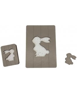 Yuliya Ausianikava ind. activity pg. certificate no. 1201908 Wooden box. Scissor case "Rabbit" KF057/14
