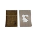 Yuliya Ausianikava ind. activity pg. certificate no. 1201908 Wooden box. Scissor case "Rabbit" KF057/14 Yuliya Ausianikava ind. activity pg. certificate no. 1201908 Wooden box. Scissor case "Rabbit" KF057/14