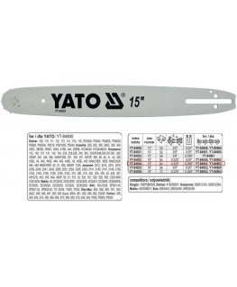 Yato Chain Guide 38cm 15" Pitch 0.325U For YT-84900 YT-84941 YT-84963 (YT-84934)