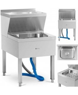 Royal Catering Mop cleaning sink with wash basin 61 x 50 x 84.5 cm
