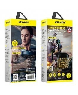 AWEI słuchawki Bluetooth 5.0 T28 Pro TWS + stacja dokująca czarn