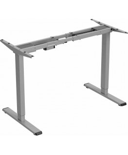 Powerton Desk frame/base, electrically adjustable, gap adjustment 500mm, anti-collision system, gray, 100 kg load capacity, Powe