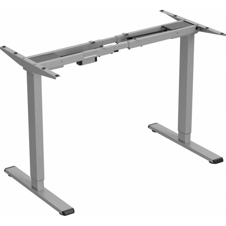 Powerton Desk rėmas/pagrindas, elektra reguliuojamas, tarpų reguliavimas 500mm, apsaugos nuo susidūrimo sistema, pilka, 100 kg k