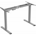 Powerton Desk frame/base, electrically adjustable, gap adjustment 500mm, anti-collision system, gray, 100 kg load capacity, Powe Powerton Desk frame/base, electrically adjustable, gap adjustment 500mm, anti-collision system, gray, 100 kg load capacity, Powe