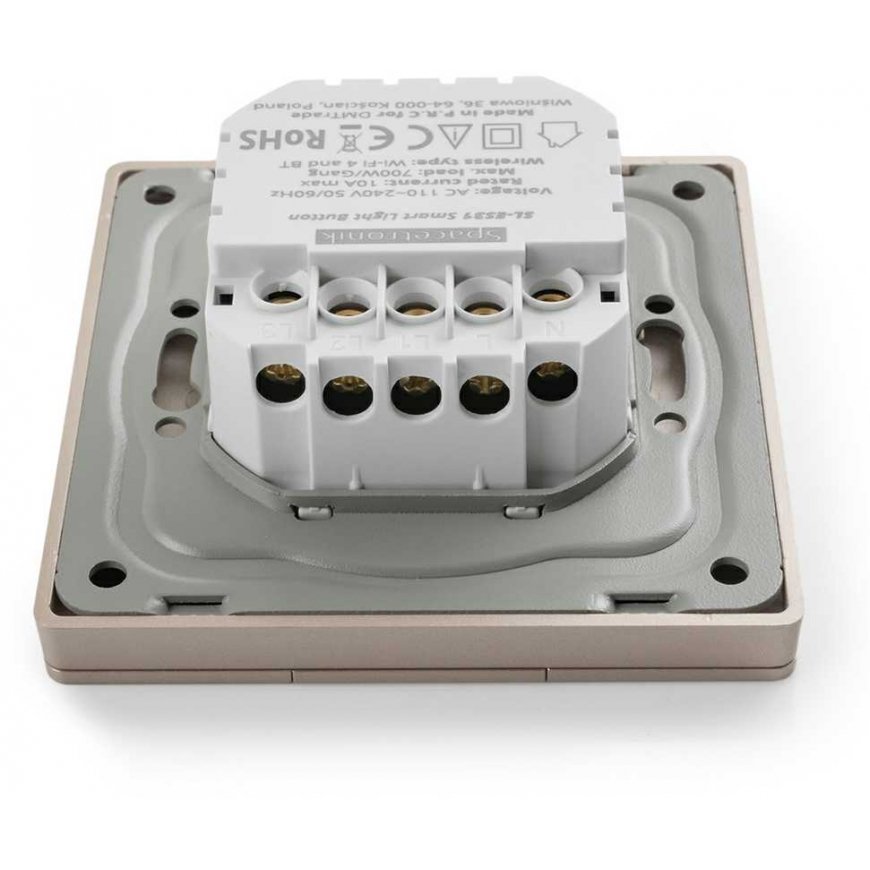Spacetronik Włącznik światła SL-ES11 Wi-Fi pojedynczy Electrum – 3