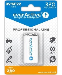 Everactive EVHRL22-320 majapidamispatarei Laaditav patarei 9V Nikkel-metallhüdriid (NiMH)