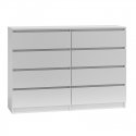 Topeshop M8 140 BIEL chest of drawers Topeshop M8 140 BIEL chest of drawers