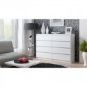 Topeshop M8 140 BIEL chest of drawers Topeshop M8 140 BIEL chest of drawers
