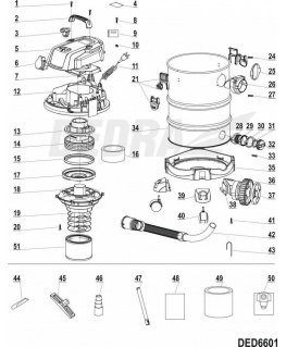 Dedra vacuum cleaner base