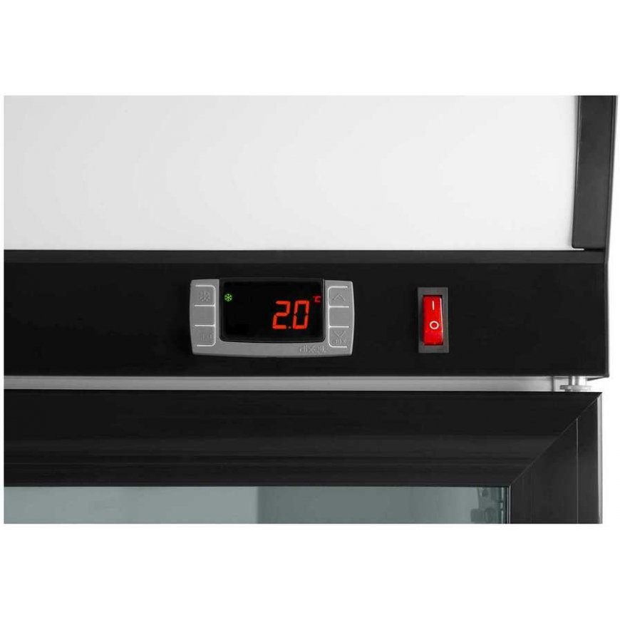 Royal Catering Fridge, freezer, double glass beverage cooler, 2-8C 630L – 4
