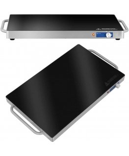 Royal Catering Food glass heating tray plate with adjustable power 60-105 C 240 W