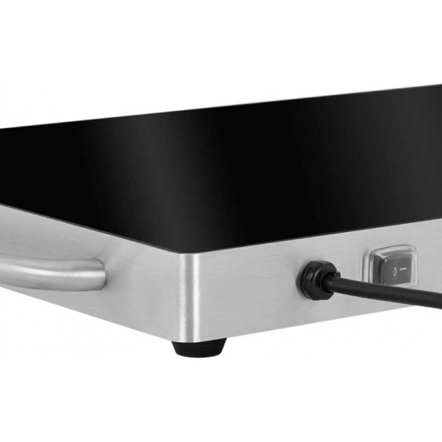 Royal Catering Food glass heating tray plate with adjustable power 60-105 C 240 W – 2