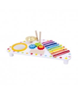 Tooky Toys Vaikiškas medinis muzikinis centras Tooky Toy