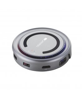 Canyon CNS-TDS07DG dokstacija USB 3.2 Gen 1 (3.1 Gen 1) Type-C Pelēks