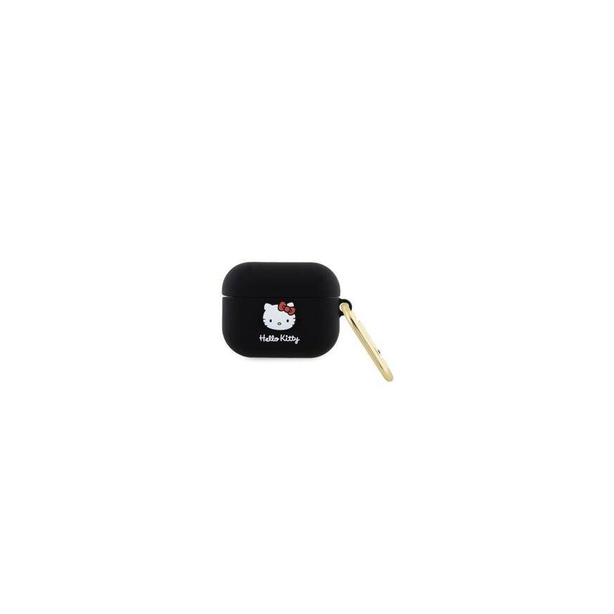 Hello Kitty HKAP3DKHSK Airpods Pro cover czarny|black Silicone 3 – 2