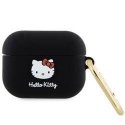 Hello Kitty HKAP3DKHSK Airpods Pro cover czarny|black Silicone 3
