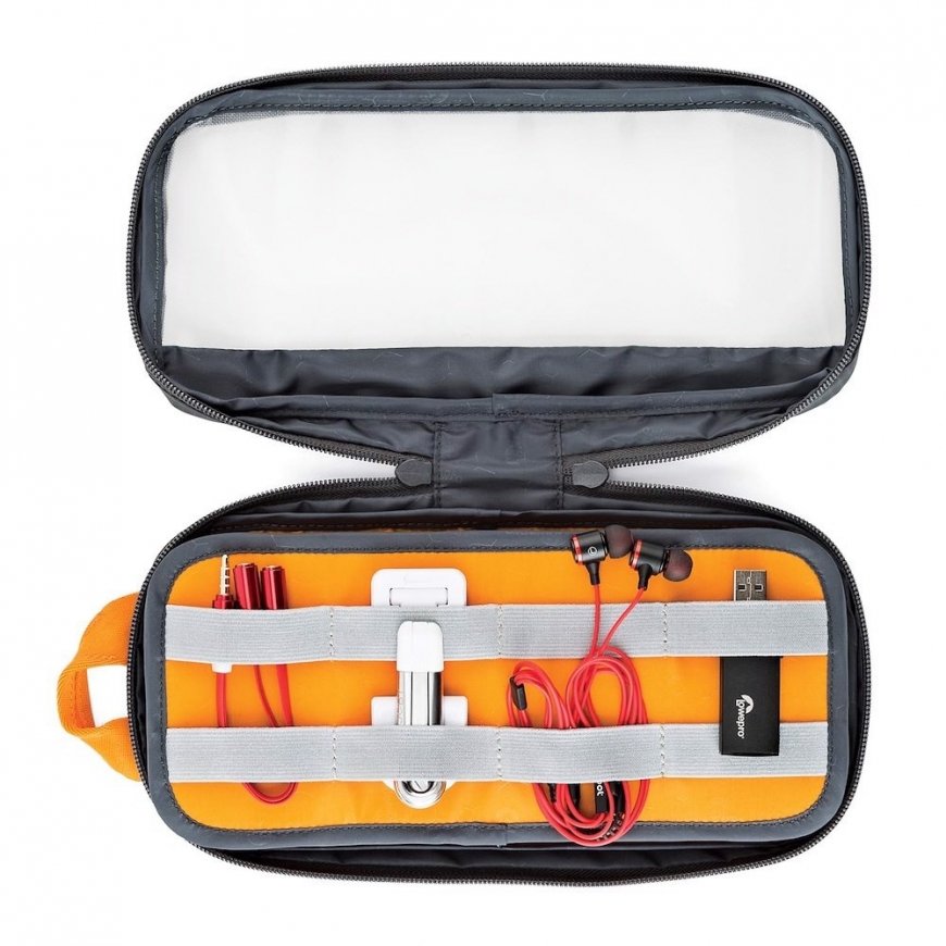 Lowepro Pouch Medium GearUp GL Purse Nylon, Ripstop, Polyester Orange, Grey – 3