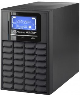 PowerWalker VFI 1000C LCD источник бесперебойного питания Двойное преобразование (онлайн) 1 kVA 800 W 3 розетка(и)