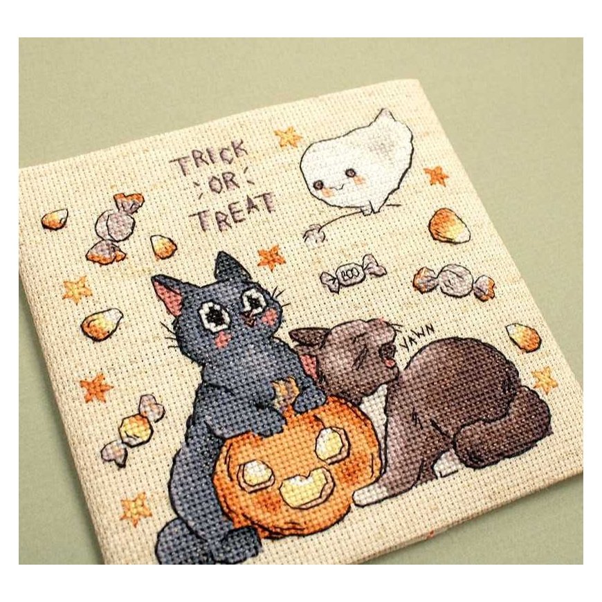luca S Counted Cross Stitch Kit "Trick Or Treat" №2 14x13cm SLETIL8815 – 3