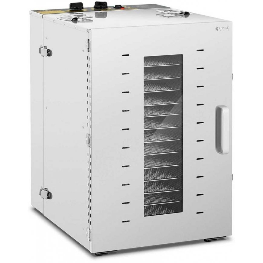 Royal Catering Industrial food dryer for herbs, fruits and mushrooms, 16 grids, 1500 W – 2