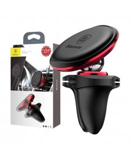 Car Mount Holder Baseus Magnetic Air Vent Red OS
