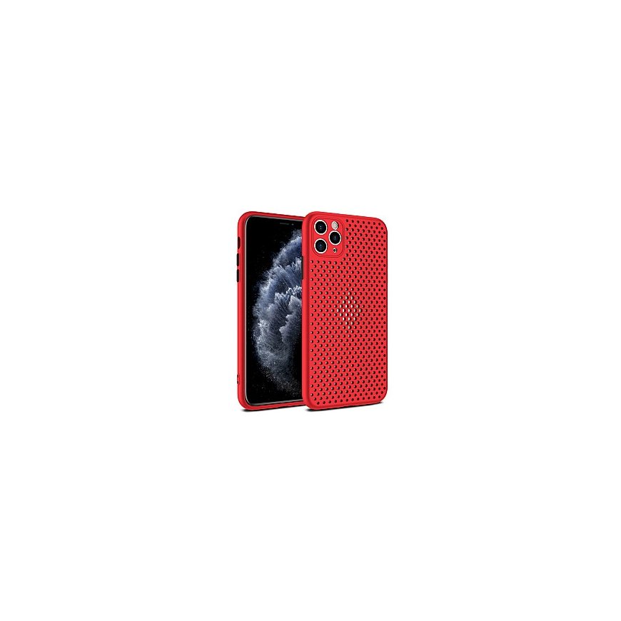 Fusion Breathe Case Silicone Case For Apple iPhone 12 Mini Red