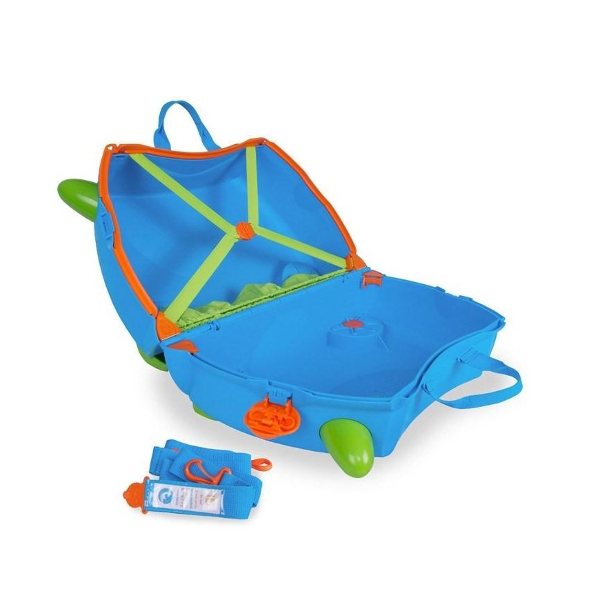 Trunki Terrance Trolley Hard shell Blue 18 L Plastic – 2