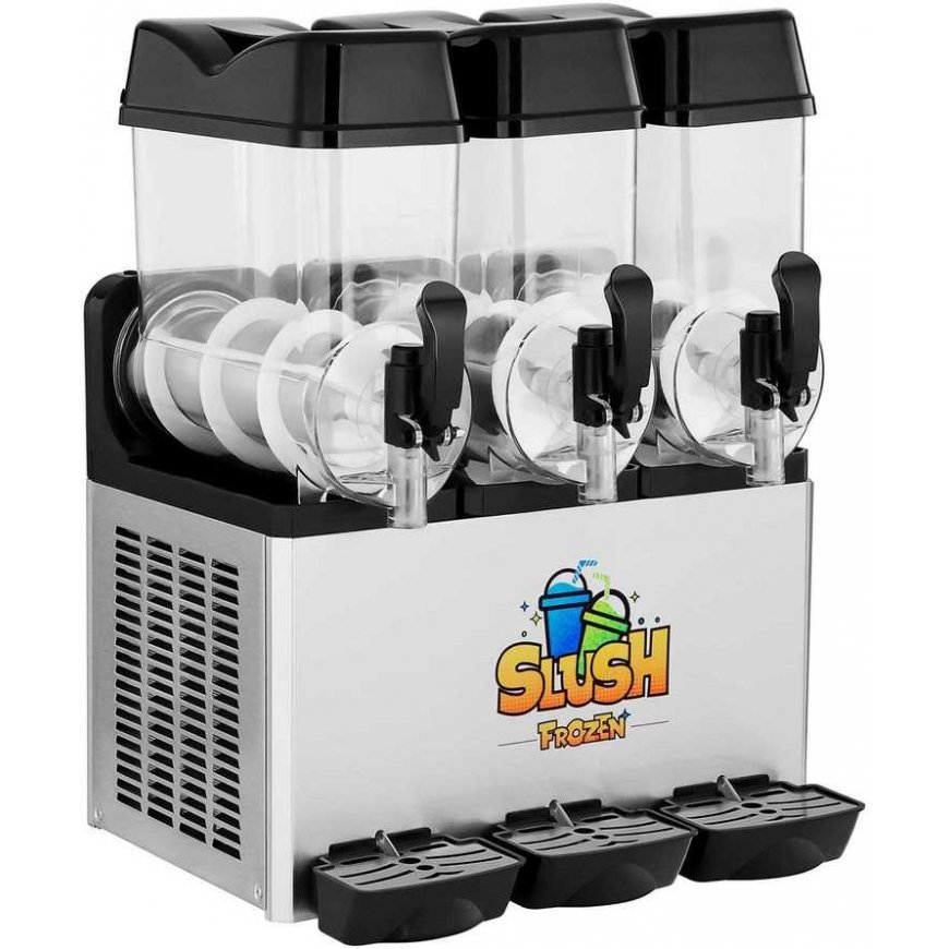 Royal Catering Granitor dyspenser urządzenie do napojów slush granity potrójny 3x 12L – 3