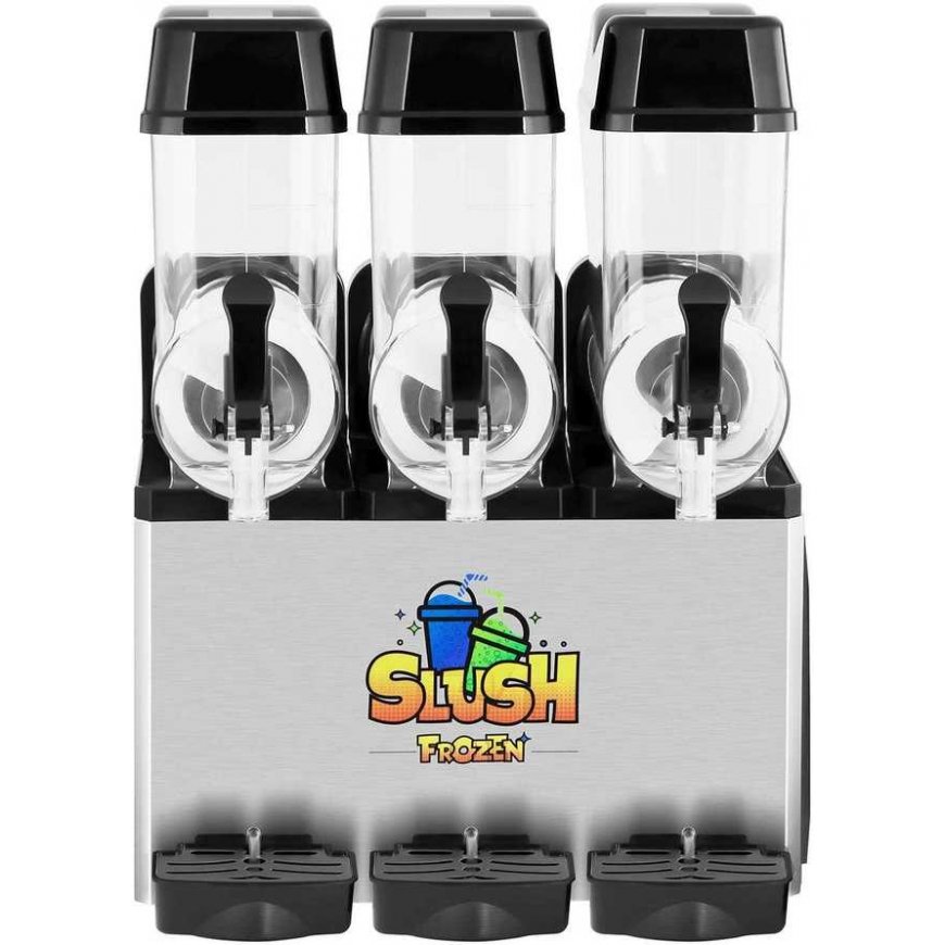 Royal Catering Granitor dyspenser urządzenie do napojów slush granity potrójny 3x 12L – 4