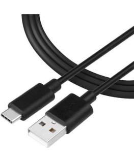Tactical Smooth Thread Cable USB-A|USB-C 1m Black