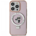 Karl Lagerfeld žiedinis stovas Karl&Choupette MagSafe dėklas iPhone 11 / Xr - rožinis Karl Lagerfeld žiedinis stovas Karl&Choupette MagSafe dėklas iPhone 11 / Xr - rožinis