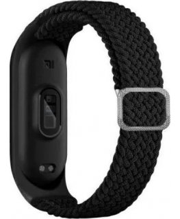 Beline pasek Mi Band 3|4 Textile czarny|black