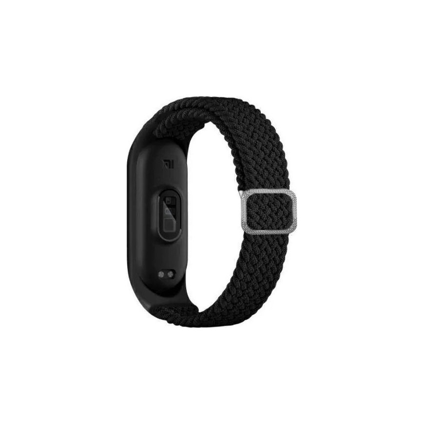 Beline pasek Mi Band 3|4 Textile czarny|black